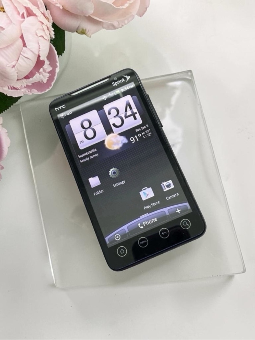 Vintage HTC EVO 4G Sprint Android Phone Y2K Tech Display Piece As-Is